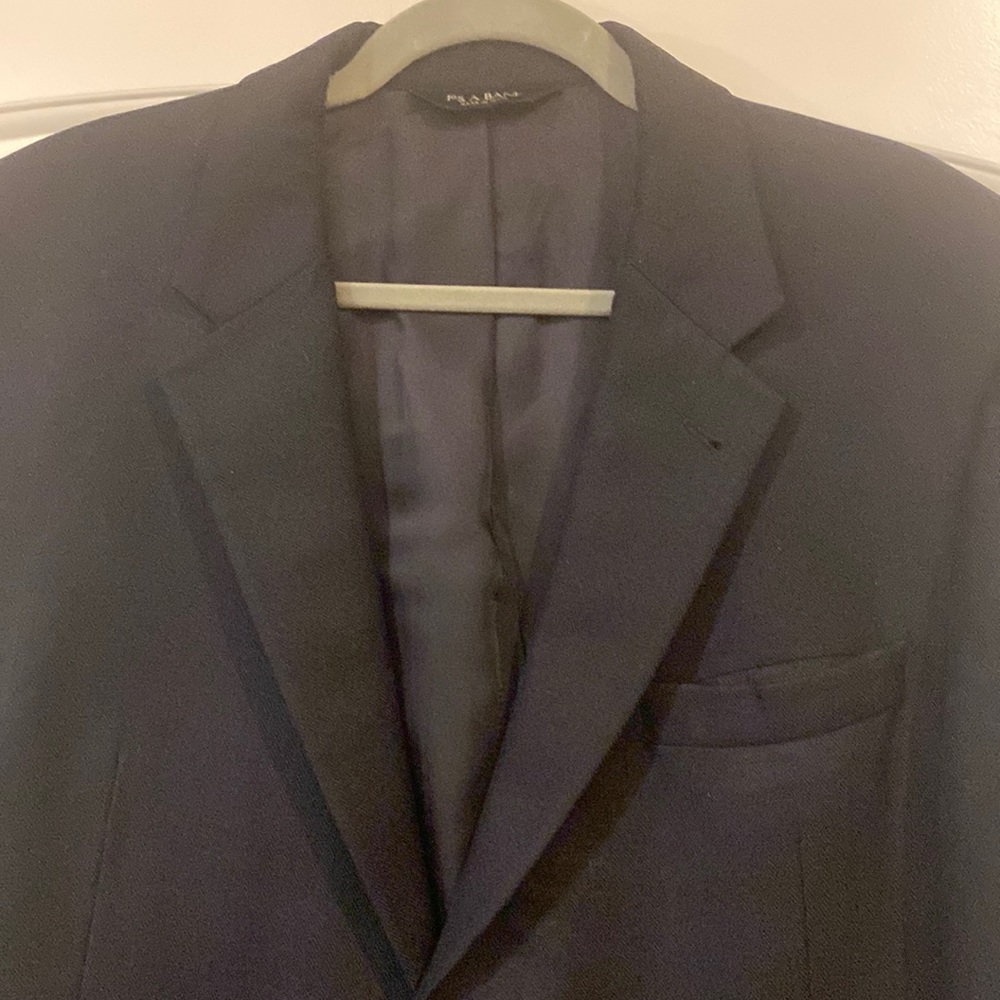 Jos A Bank 44R silk / camel blazer signature